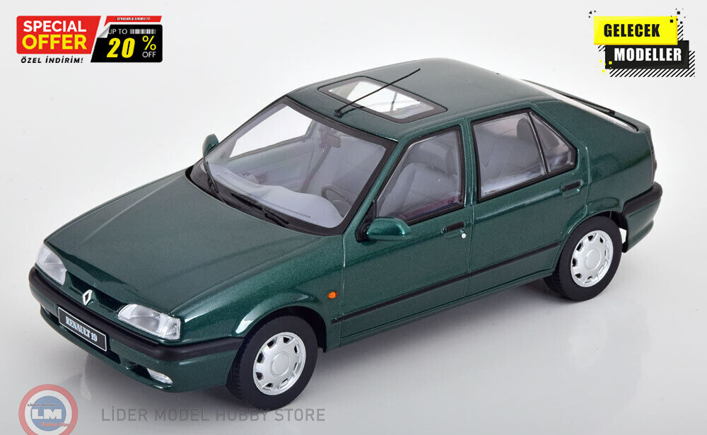 1:18 1994 Renault 19 Europa - green