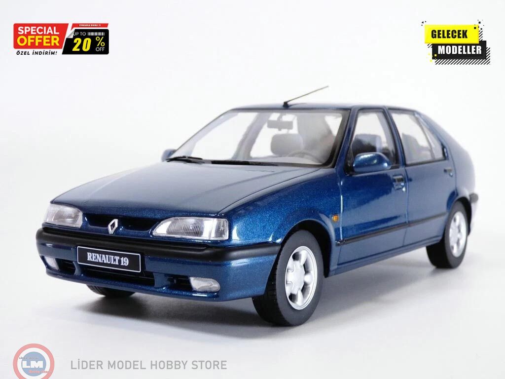 1:18 1994 Renault 19 Europa - laguna blue