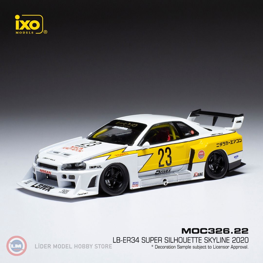 1:43 2020 Nissan LB-ER34 #23 Super Silhouette Skyline
