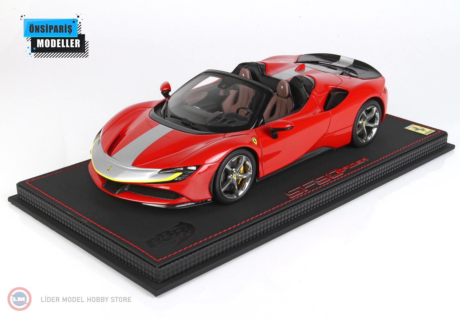 1:18 Ferrari SF90 Spider Pack Fiorano Red Corsa 322