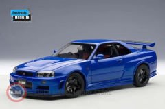 1:18 2001 Nissan Skyline GT-R (R34) Z-tune Bayside Blue