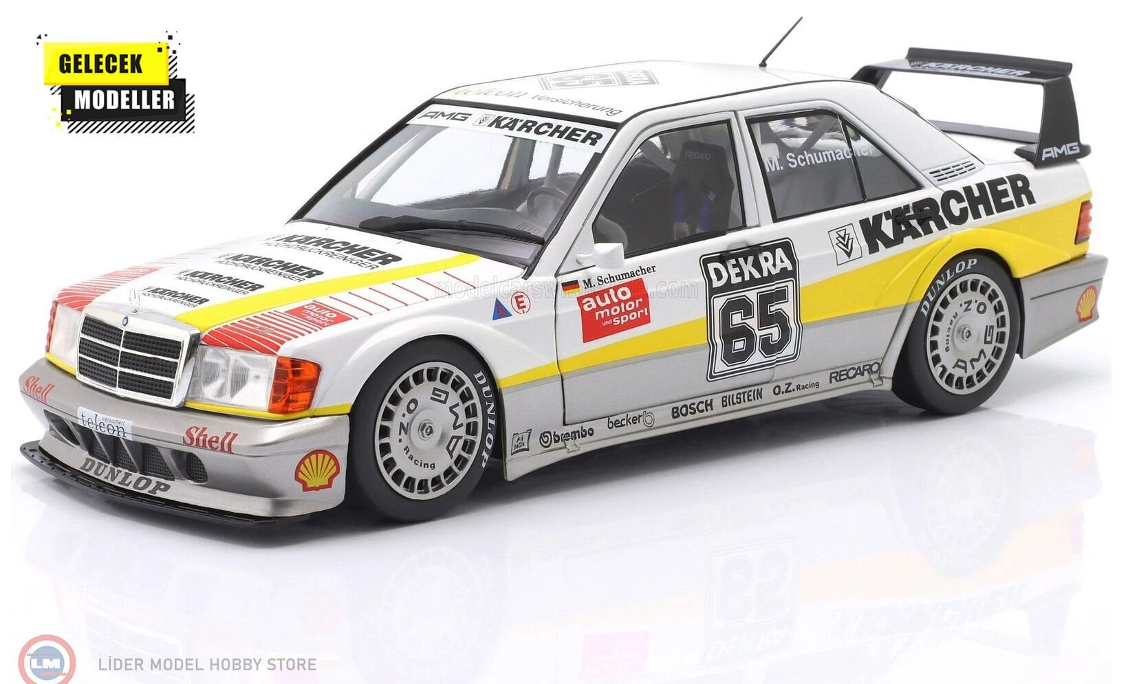 1:18 WERK83 1990 Mercedes Benz 190E 2.5-16 Evo II #65 DTM