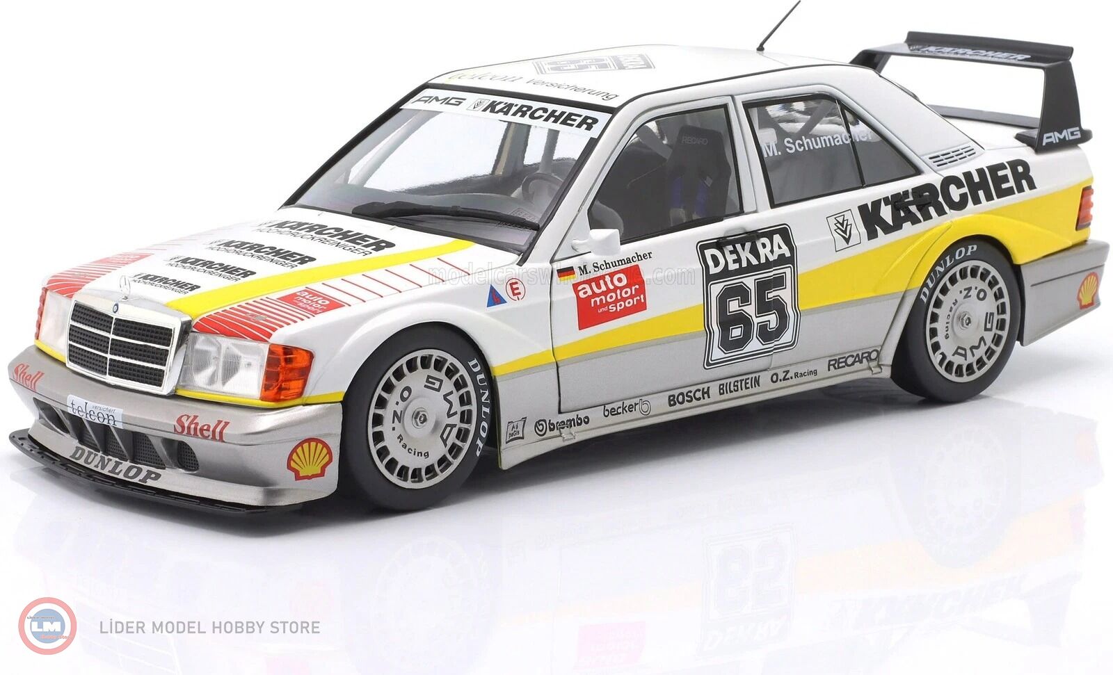 1:18 WERK83 1990 Mercedes Benz 190E 2.5-16 Evo II #65 DTM