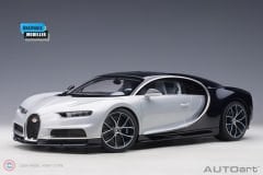 1:12 Bugatti Chiron (Glacier White  Atlantic Blue)