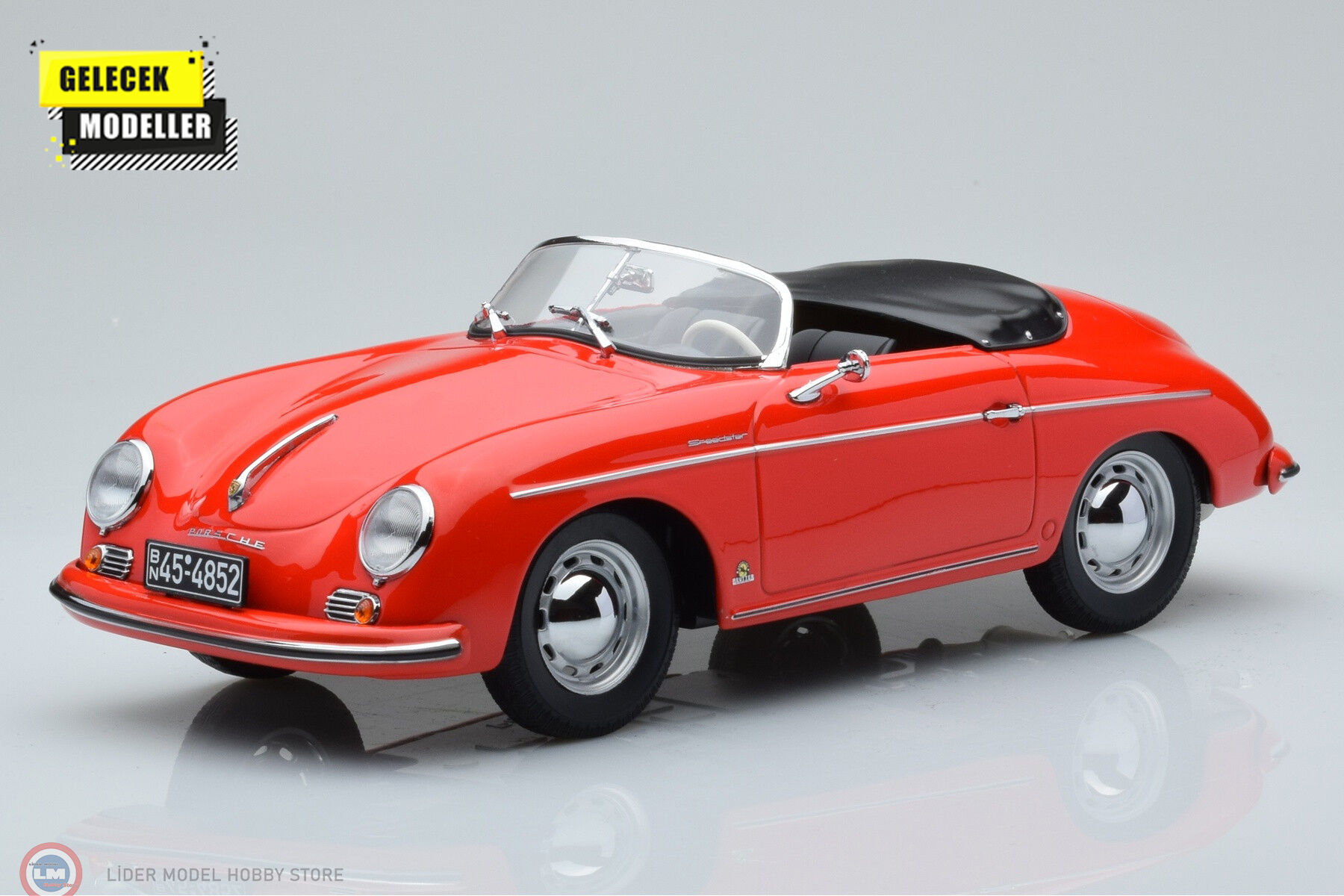 1:18 Norev 1954 Porsche 356 Speedster  Red