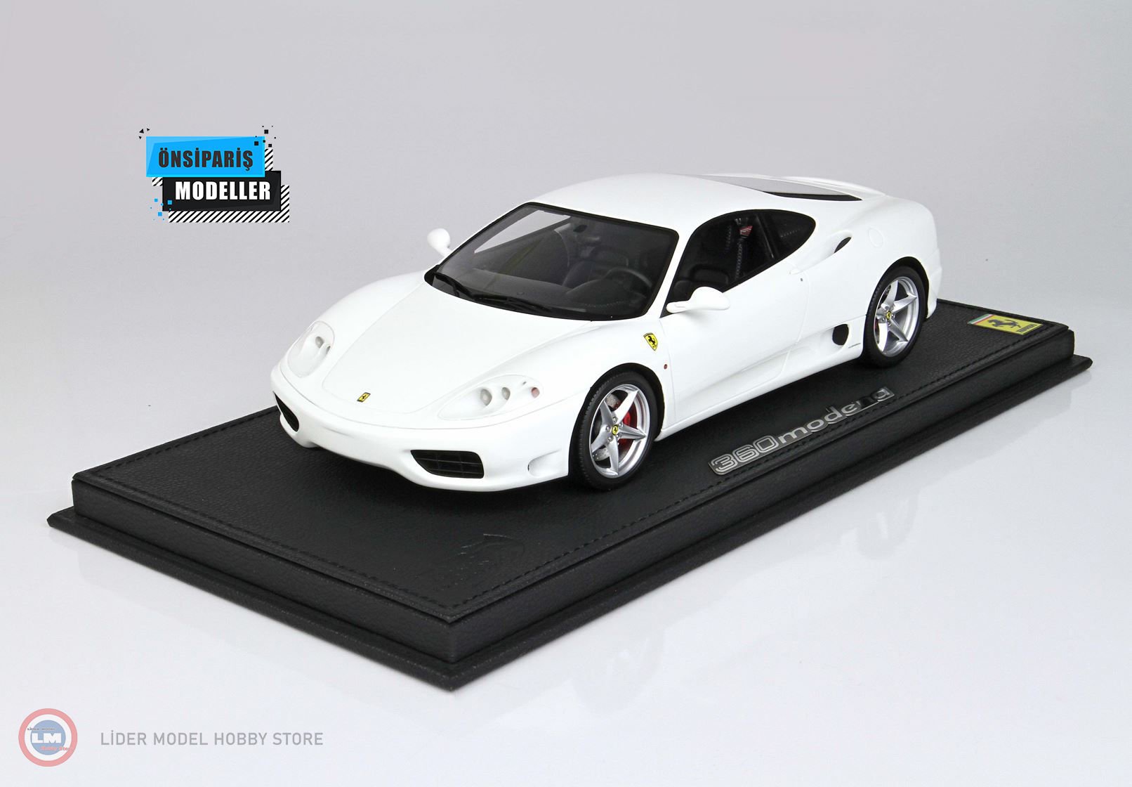 1:18 Ferrari 360 Modena - Manual Gear Transmission Gloss Awus White