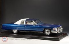 1:18 1974 Cadillac Coupe Deville - Regal Blue Firemist