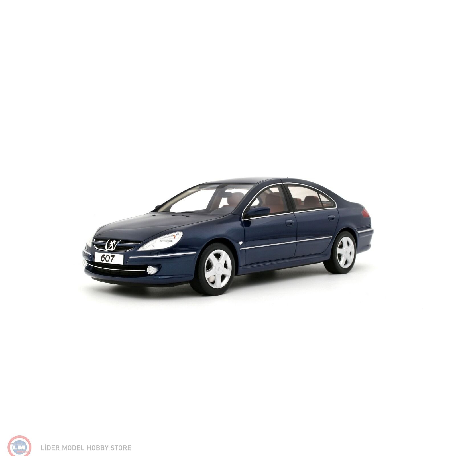1:18 Otto 2008 Peugeot 607 3.0 V6 Phase 2 Blue Montebello