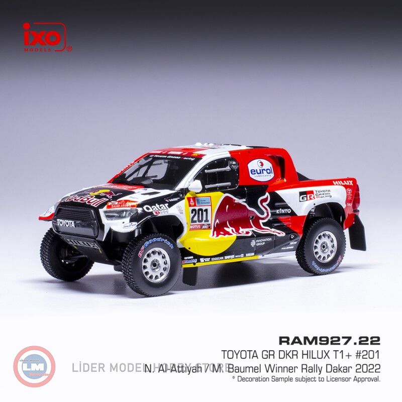 1:43 IXO 2022 Toyota GR DKR Hilux T #201 Rallye Dakar