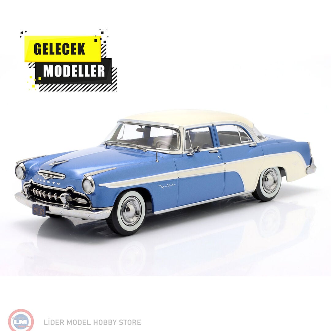 1:18 KK Scale DeSoto Fireflite Sedan 1955 - blue
