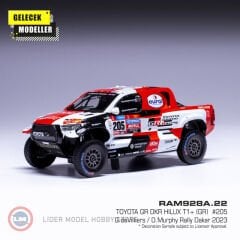 1:43 IXO 2023 Toyota GR DKR Hilux T #205 Rallye Dakar