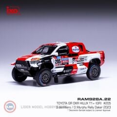 1:43 IXO 2023 Toyota GR DKR Hilux T #205 Rallye Dakar