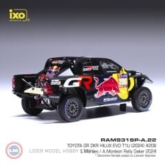 1:43 IXO 2024 Toyota GR DKR Hilux Evo T1U #206 Rally Dakar