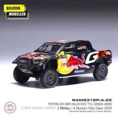1:43 IXO 2024 Toyota GR DKR Hilux Evo T1U #206 Rally Dakar