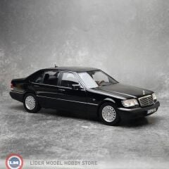 1:18 Norev 1997 Mercedes Benz S Class S600 W140 Obsidian Black