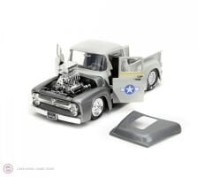 1:24 1956 Ford Pickup Street Fighter With Guile Figure