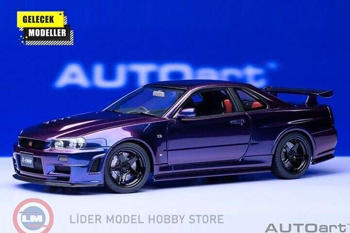 1:18 Autoart 2001 Nissan Skyline GT-R (R34) Z-tune (Midnight Purple)