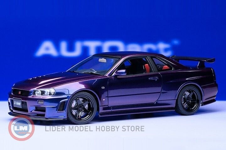 1:18 Autoart 2001 Nissan Skyline GT-R (R34) Z-tune (Midnight Purple)