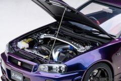 1:18 Autoart 2001 Nissan Skyline GT-R (R34) Z-tune (Midnight Purple)