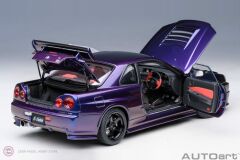 1:18 2001 Nissan Skyline GT-R (R34) Z-tune (Midnight Purple)