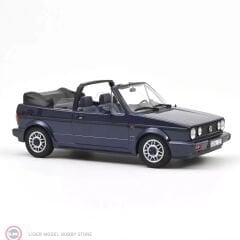 1:18 Norev 1992 Volkswagen Golf 2 Cabriolet Quartett Inka Blue