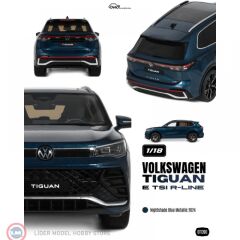 1:18 Otto 2024 Volkswagen Tiguan E TSI R Line Nightshade Blue