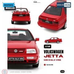 1:18 Otto 1996 Volkswagen Jetta MK3 GLX VR6 Flash Red