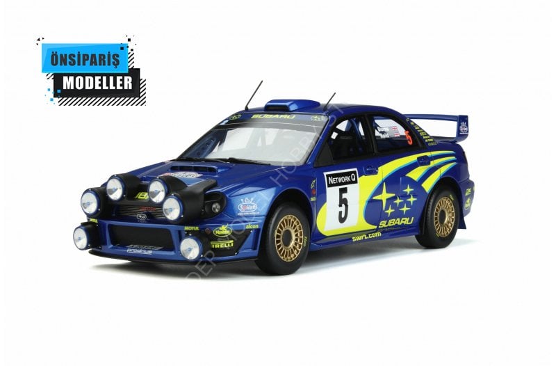 1:18 Otto 2001 Subaru Impreza #5 WRX STI Night Lights