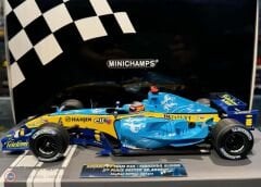 1:18 Minichamps 2005 Renault F1 Team R25 Fernando Alonso 2nd Place British GP