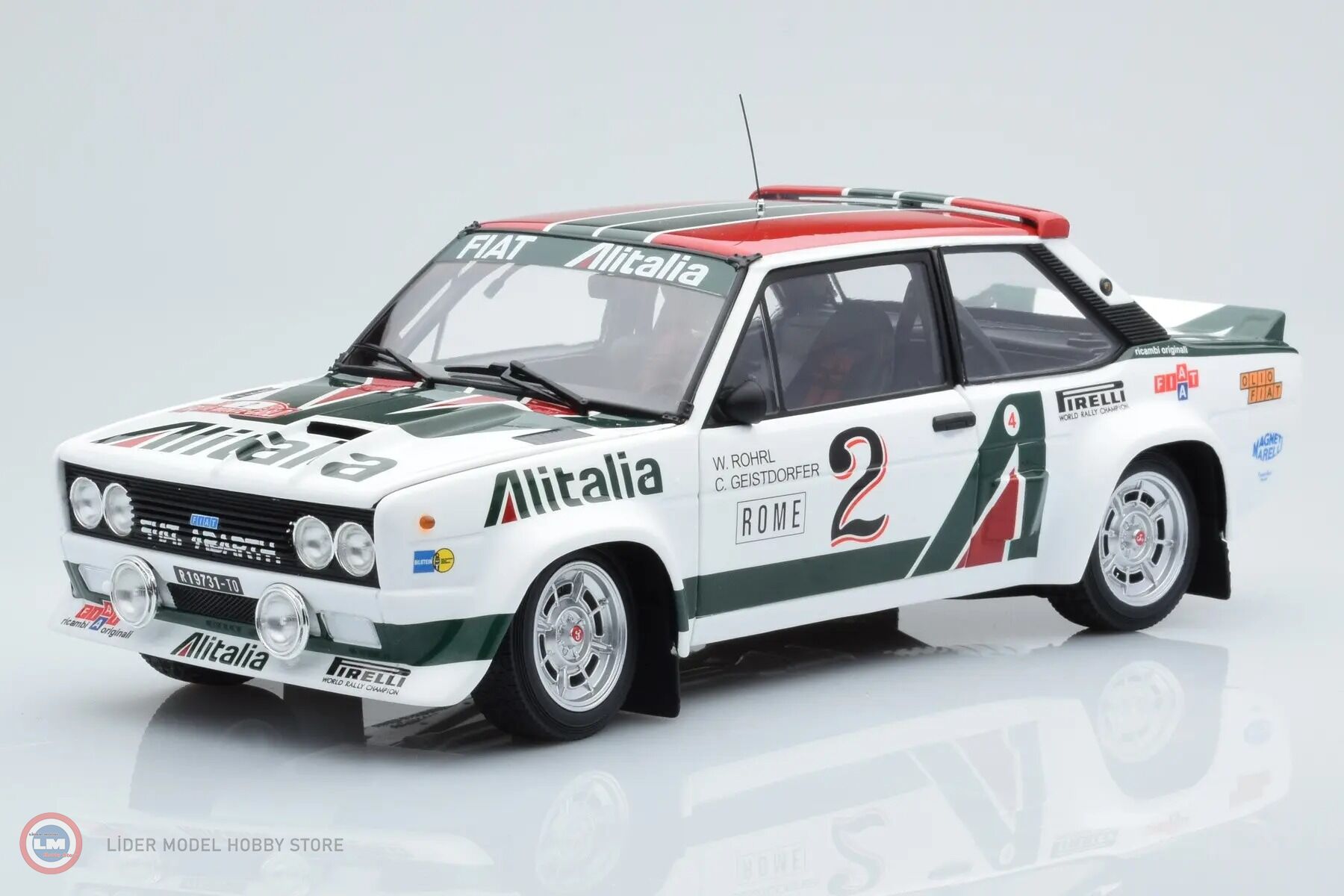 1:18 Kyosho 1978 Fiat 131 Abarth #2 ROEHRL/GEISTDOERFER
