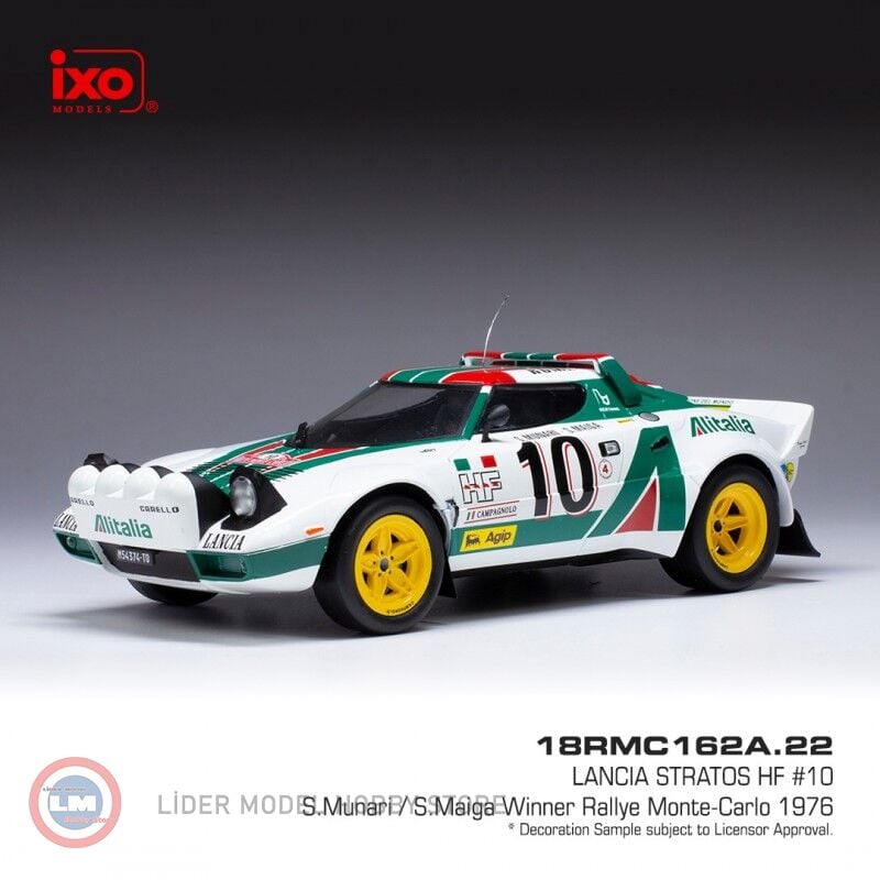 1:18 IXO 1976 Lancia Stratos HF #10  Rally Monte Carlo