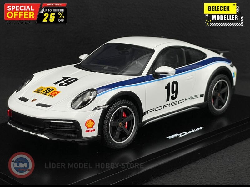1:18 Spark 1974 Porsche 911 (992) #19 Dakar Rallye Design