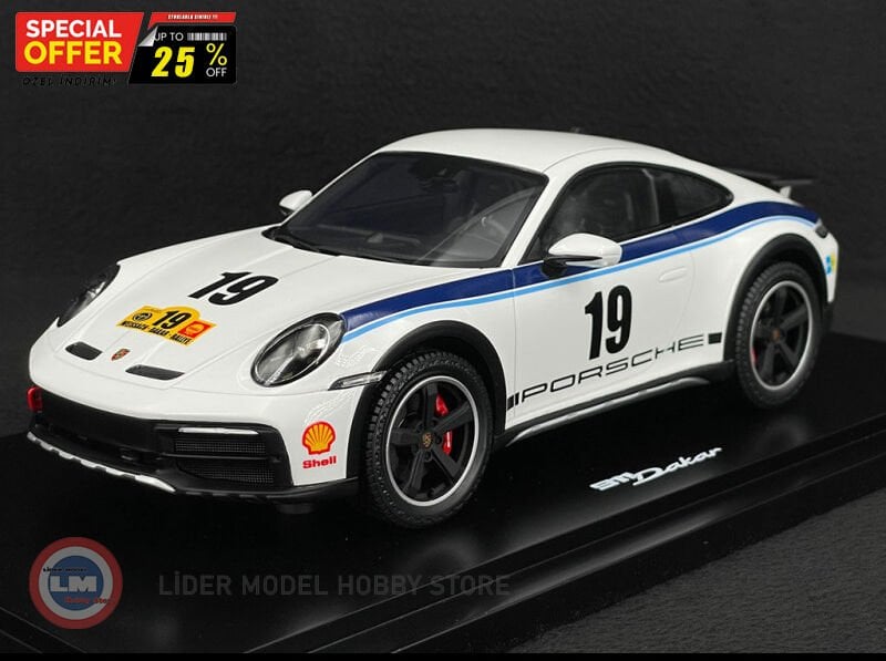 1:18 Spark 1974 Porsche 911 (992) #19 Dakar Rallye Design