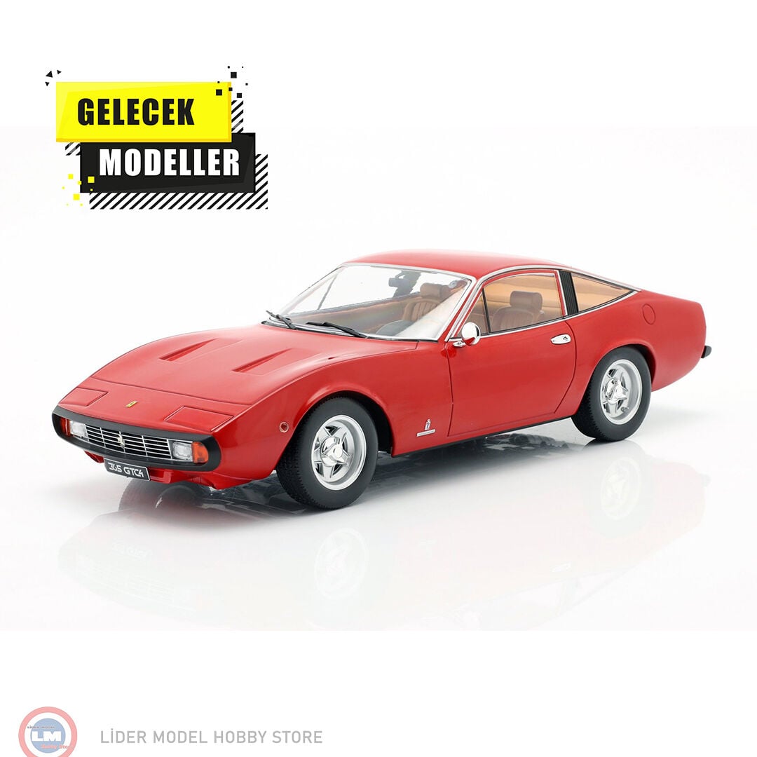 1:18 KK Scale Ferrari 365 GTC4 1971 - Rosso Chiaro
