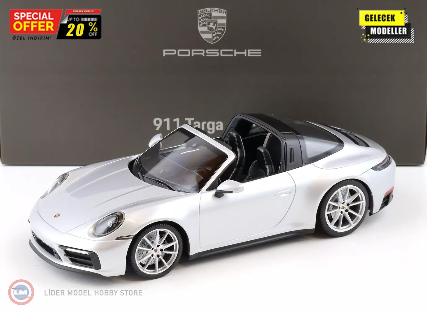 1:18 Minichamps 2021 Porsche 911 (992) Targa 4 GTS