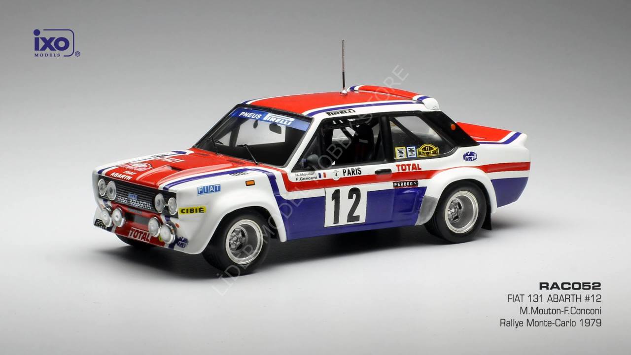 1:43 1979 Fiat 131 Abarth #12 Rally Monte Carlo