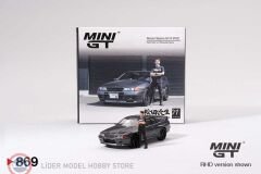 1:64 Mini GT 1992 Nissan SKYLINE GT-R (R32) NISMO NISMO GUNMETAL WITH TSUGIO MATSUDA FIGURE