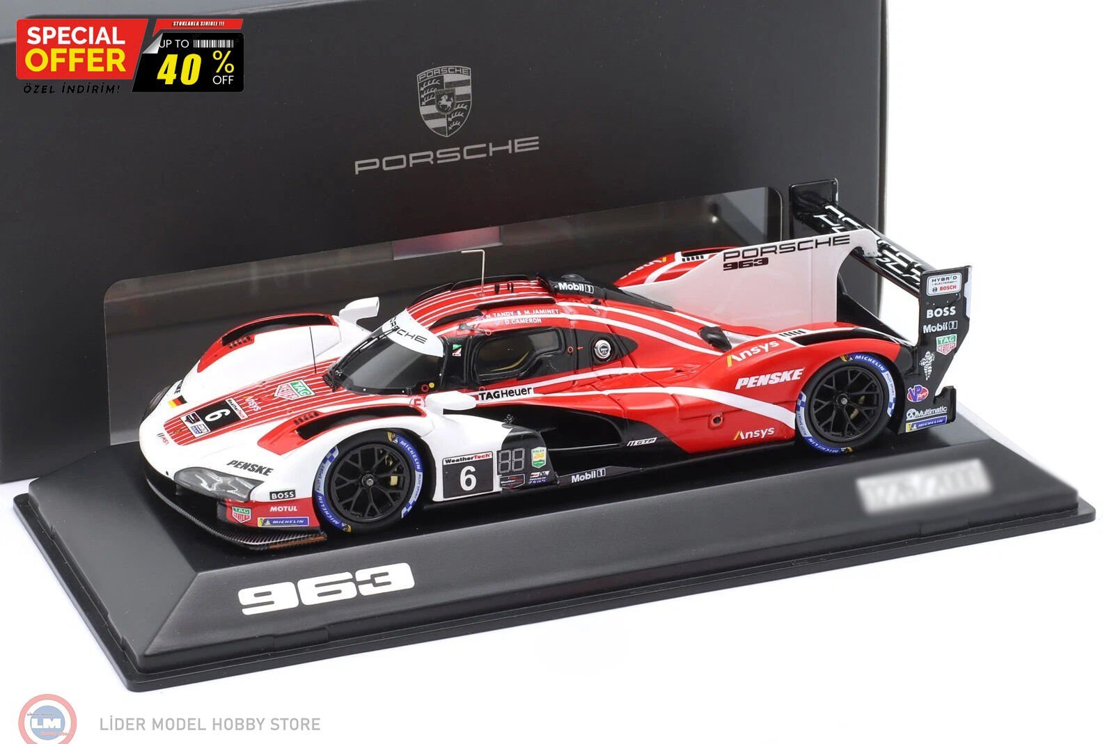 1:43 Spark Porsche 963 #6 24h Daytona  2023