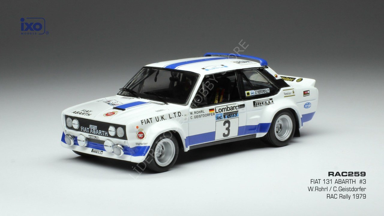 1:43 1979 Fiat 131 Abarth #3 RAC Rallye