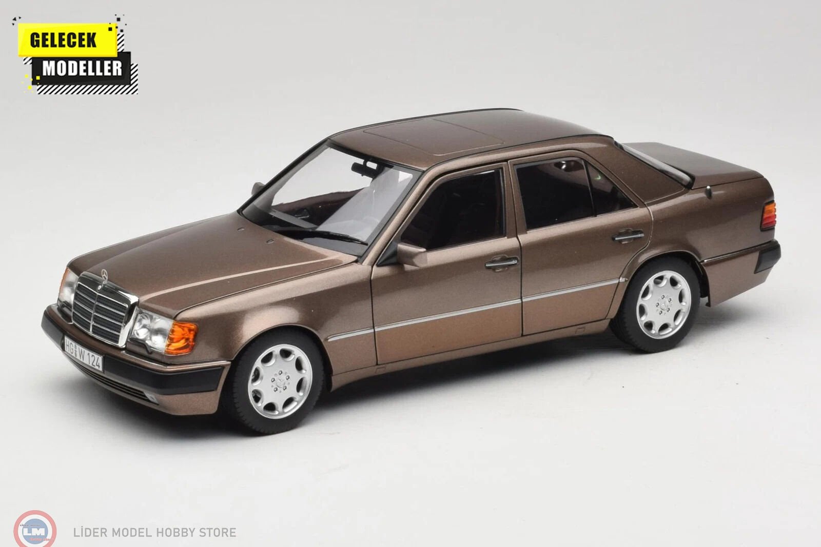 1:18 Norev 1990 Mercedes Benz 500E W124 5.0 V8 Impala Brown