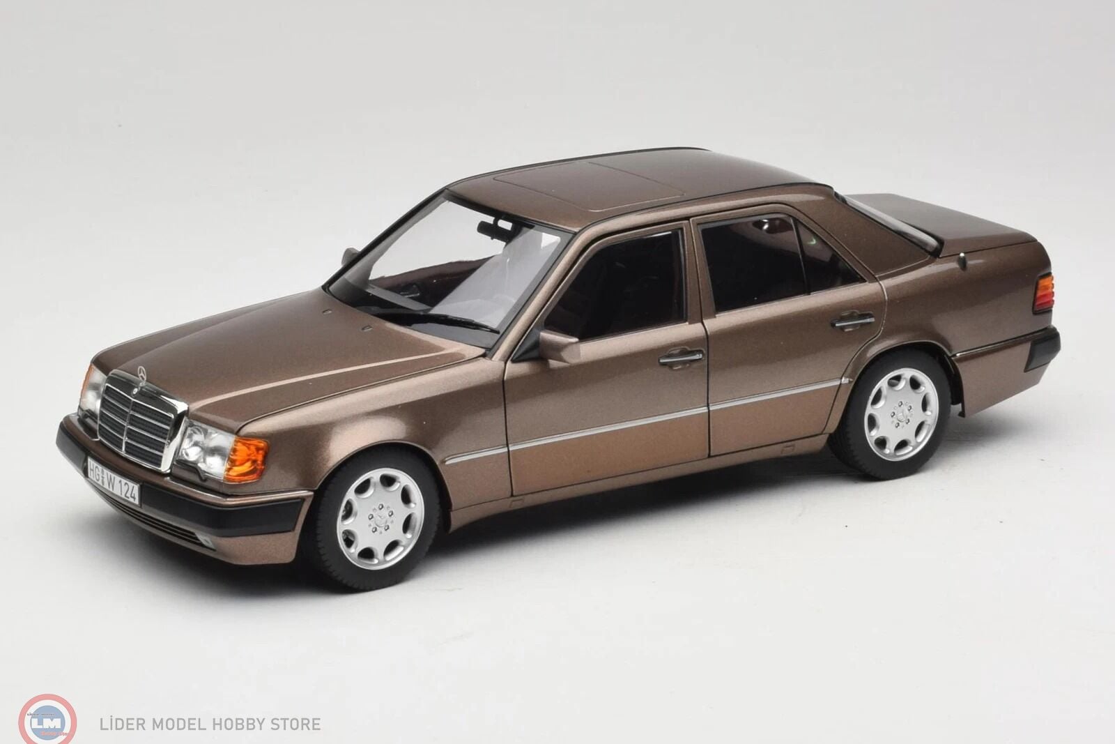 1:18 Norev 1990 Mercedes Benz 500E W124 5.0 V8 Impala Brown