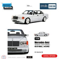 1:18 Otto 1989 Mercedes Benz 560 SEL AMG W126 6.0 Brilliant Silver