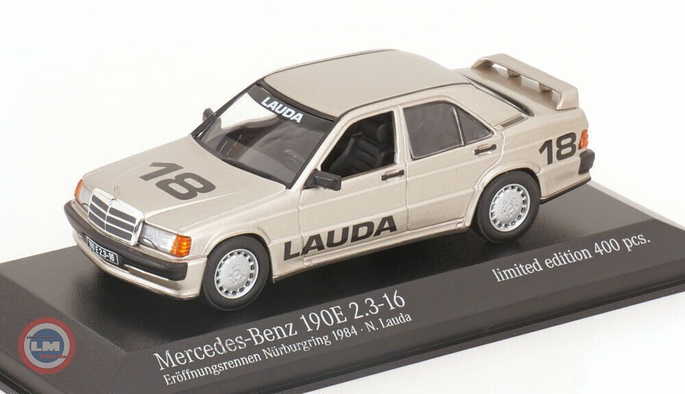 1:43 Minichamps 1984 Mercedes Benz 190E 2.3-16 #18 Opening Race  Lauda