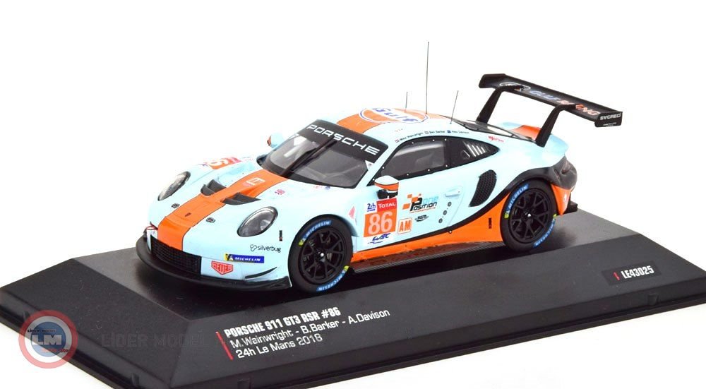 1:43 2018 Porsche 911 991 RSR Gulf #86 24h Lemans