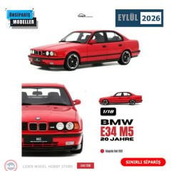 1:18 Otto 1974 BMW E34 M5 Jahre Muhello Red
