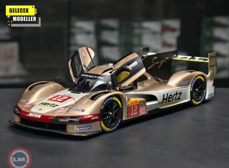 1:18 Norev Porsche 963 9RD 4.6L TURBO V8 TEAM HERTZ JOTA #12 WINNER 6h SPA 2024