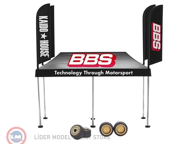 1:64 Mini GT Kaido BBS Aksesuar Tente V1