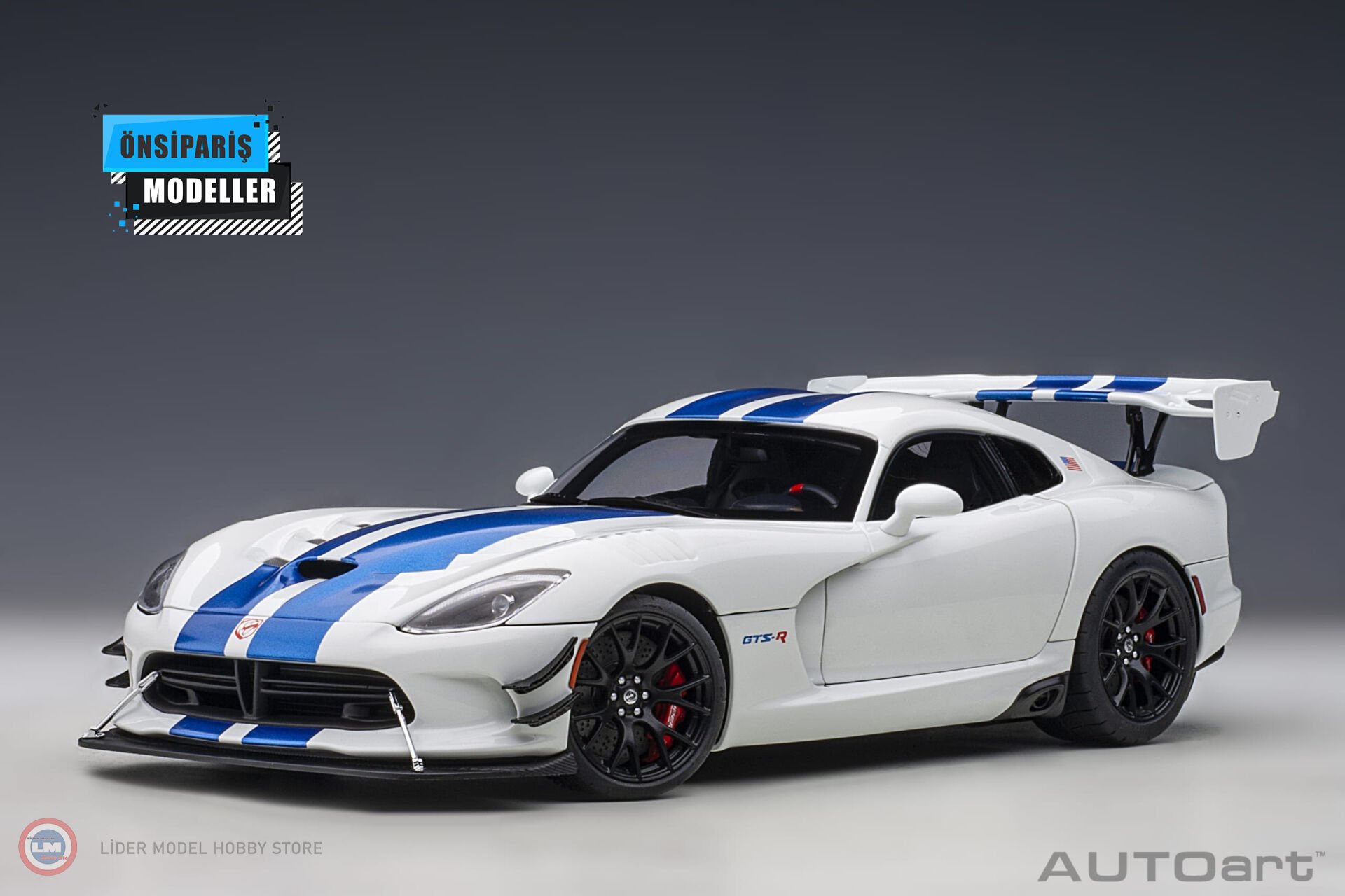 1:18 Dodge Viper GTS-R Commemorative Edition ACR 2017 Beyaz