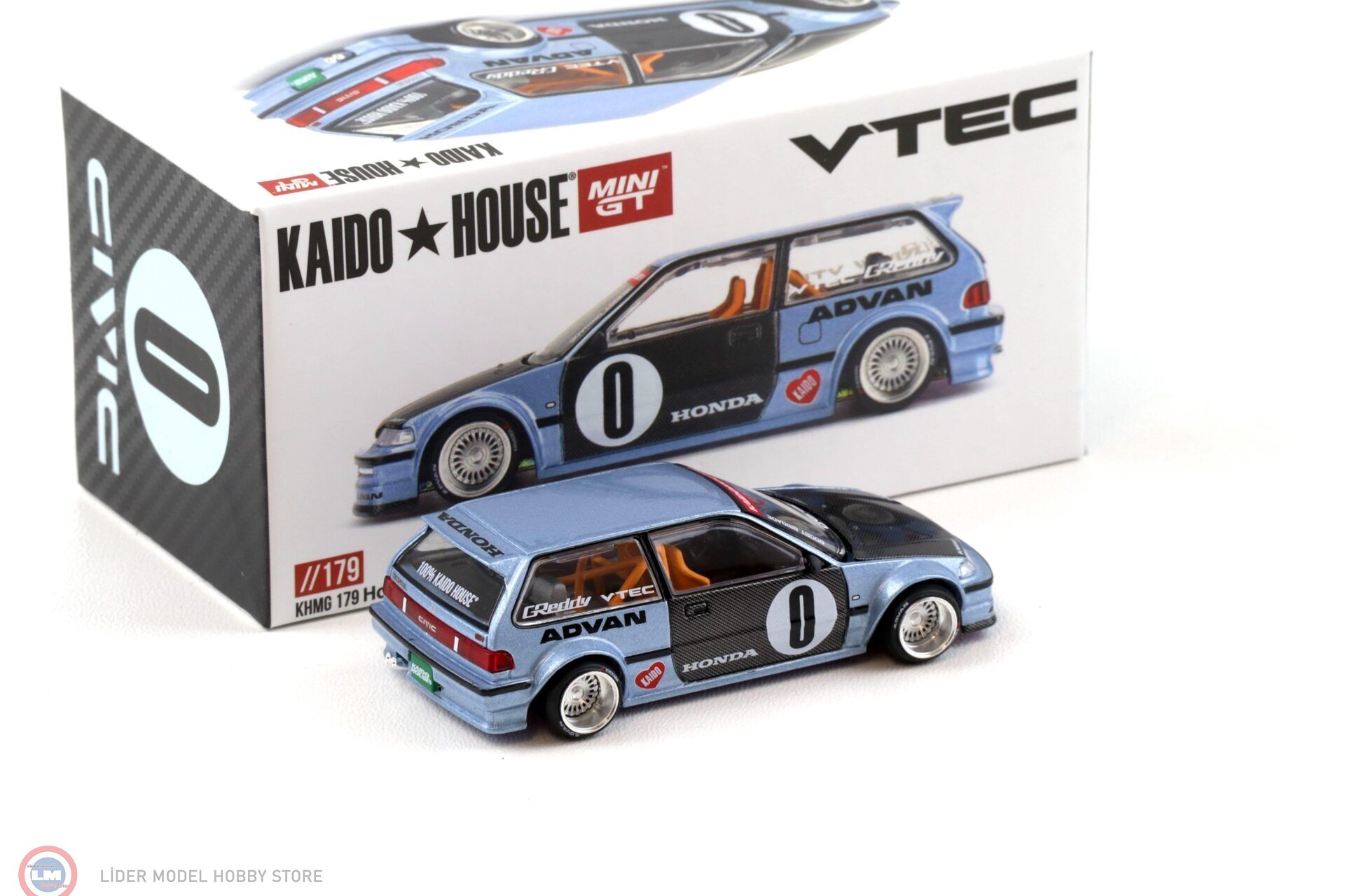 1:64 Mini GT Kaido  Honda CIVIC (EF) ROULETTE V1