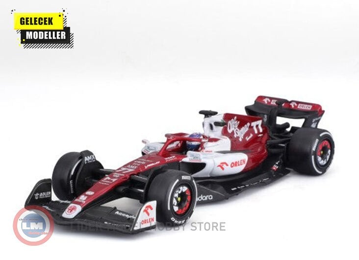 1:43 Burago 2022 Alfa Romeo F1 C42 #77 - BAHRAIN GP VALTTERI BOTTAS
